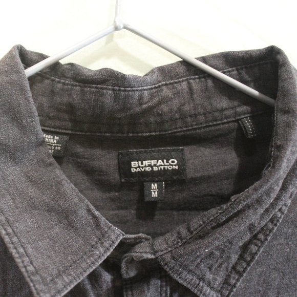 Buffalo David Bitton Dark Grey Dress Shirt - Picture 3 of 3